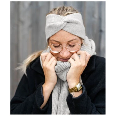 obumi STIRNBAND KNOT AUS KASCHMIR (100% RECYCLED)