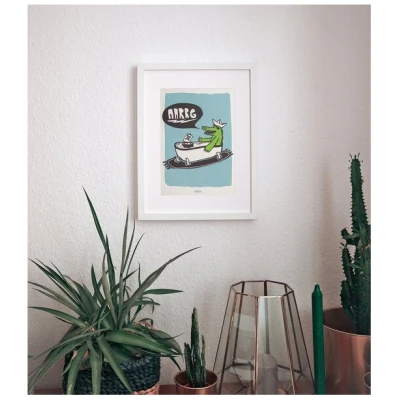 päfjes Badewannen Piratengeschichten mit Kriss Kroko - AARRGG - Poster A4