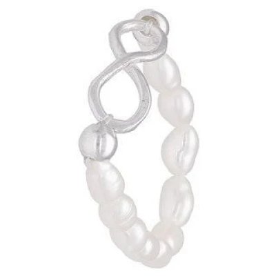 pakilia Perlen Ring mit Unendlichkeitssymbol Fair-Trade und handmade