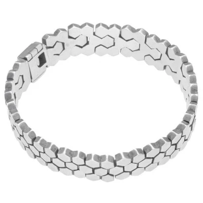 pakilia Silber Armband Hexagon Fair-Trade und handmade