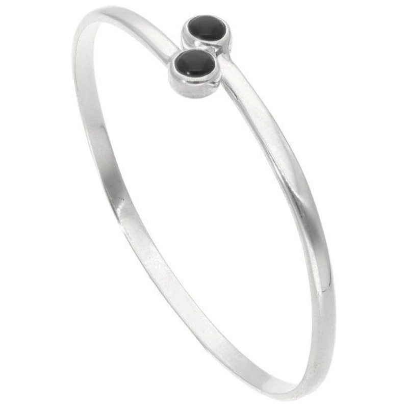 pakilia Silber Armband Obsidin Fair-Trade und handmade
