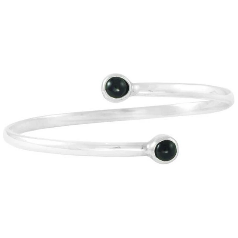 pakilia Silber Armband Obsidin Fair-Trade und handmade