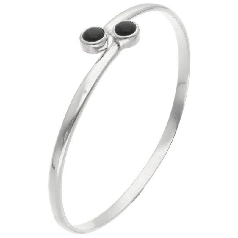 pakilia Silber Armband Obsidin Fair-Trade und handmade