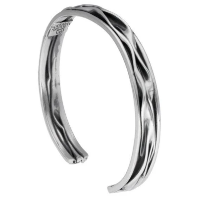 pakilia Silber Armband Wellen Fair-Trade und handmade