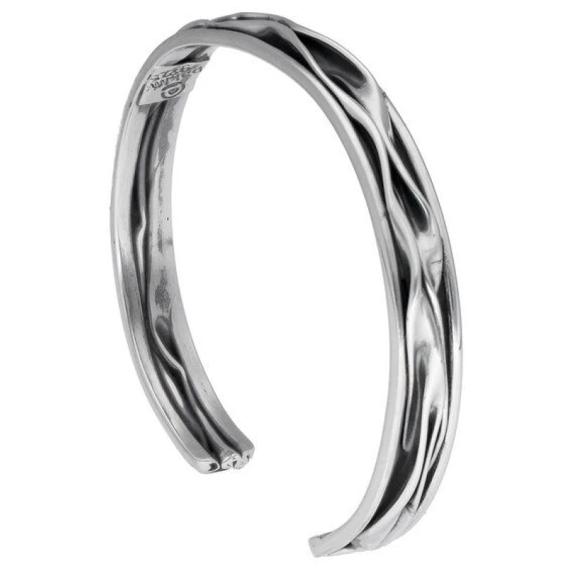 pakilia Silber Armband Wellen Fair-Trade und handmade