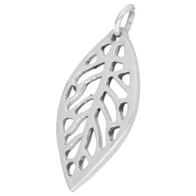 pakilia Silber Kette Blatt fair-trade und handmade
