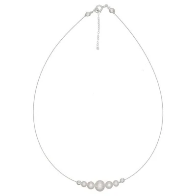 pakilia Silber Kette Fünf Perlen Fair-Trade und handmade