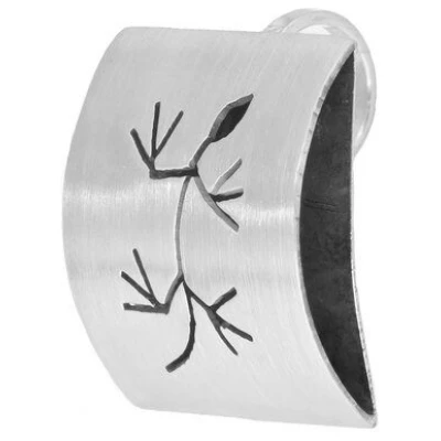 pakilia Silber Kette Gecko Fair-Trade und handmade