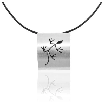 pakilia Silber Kette Gecko Fair-Trade und handmade