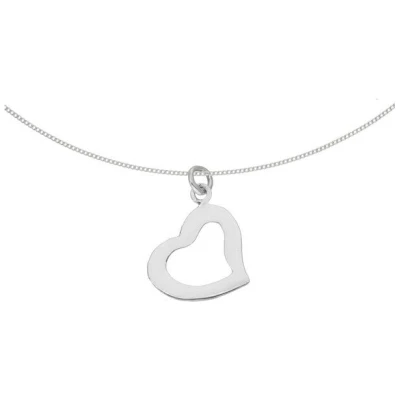 pakilia Silber Kette Herz minimalistisch fair-trade und handmade