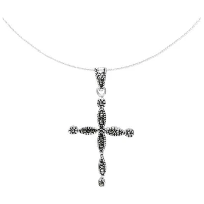 pakilia Silber Kette Kreuz Fair-Trade und handmade