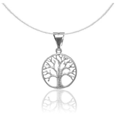 pakilia Silber Kette Lebensbaum Fair-Trade und handmade