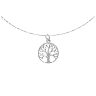 pakilia Silber Kette Lebensbaum Fair-Trade und handmade