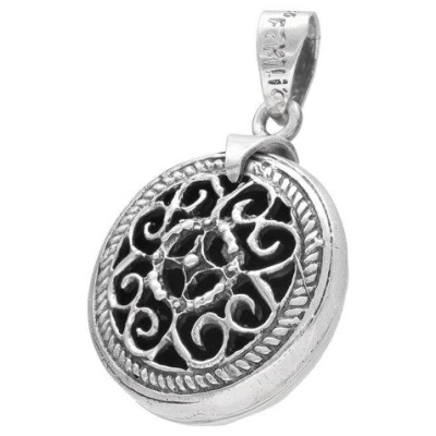 pakilia Silber Kette Orientalisch Medaillon Fair-Trade und handmade