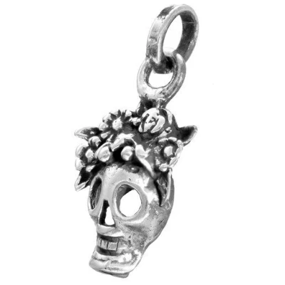 pakilia Silber Kette Totenkopf Fair-Trade und handmade