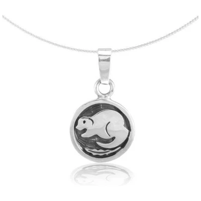 pakilia Silber Kette indianisches Sternzeichen Biber Fair-Trade und handmade
