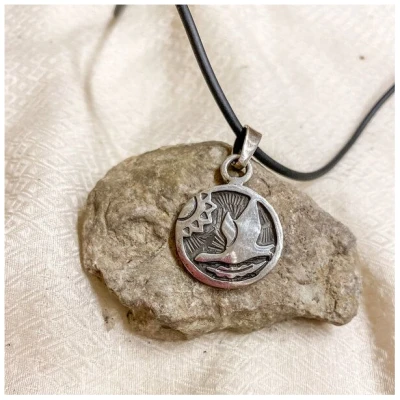 pakilia Silber Kette indianisches Sternzeichen Gans Fair-Trade und handmade