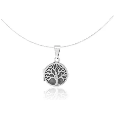 pakilia Silber Lebensbaum-Kette Baum des Lebens Fair-Trade und handmade