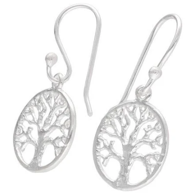pakilia Silber Ohrringe Bäume Fair-Trade und handmade