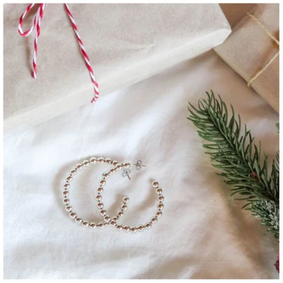 pakilia Silber Ohrringe Kugeln Fair-Trade und handmade