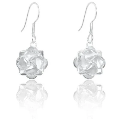 pakilia Silber Ohrringe Rose Fair-Trade und handmade