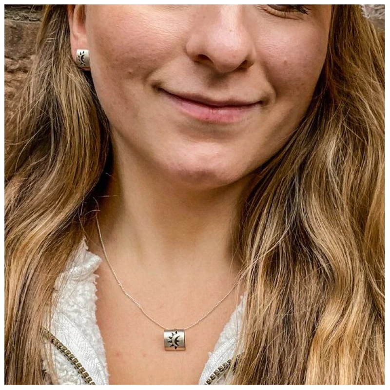 pakilia Silber Ohrringe Sonne Fair-Trade und handmade