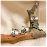 pakilia Silber Ohrringe Sonne Fair-Trade und handmade
