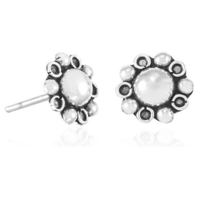 pakilia Silber Ohrstecker Blümchen Fair-Trade und handmade