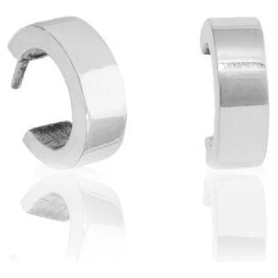 pakilia Silber Ohrstecker Halbmond rund Fair-Trade und handmade