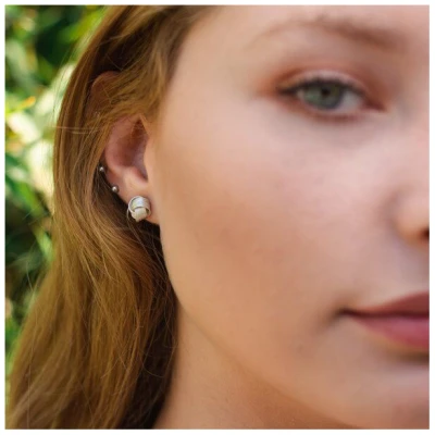 pakilia Silber Ohrstecker Knoten Fair-Trade und handmade