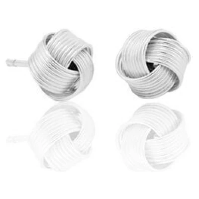 pakilia Silber Ohrstecker Knoten Fair-Trade und handmade