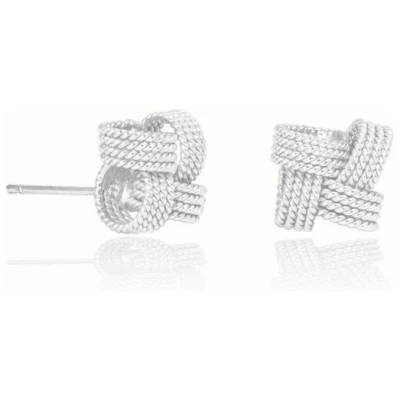 pakilia Silber Ohrstecker Knoten Schleife Fair-Trade und handmade