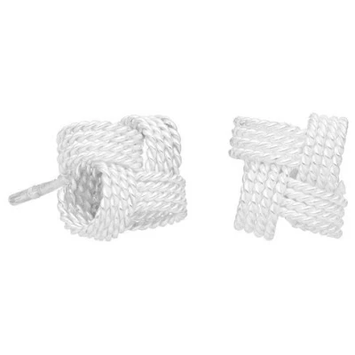 pakilia Silber Ohrstecker Knoten Schleife Fair-Trade und handmade