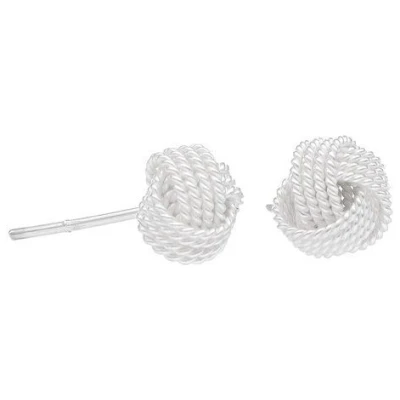 pakilia Silber Ohrstecker Knoten verschlungen Fair-Trade und handmade