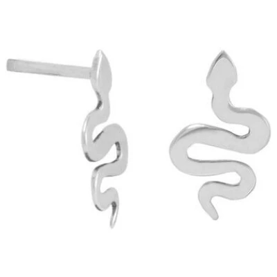 pakilia Silber Ohrstecker Schlange Fair-Trade und handmade