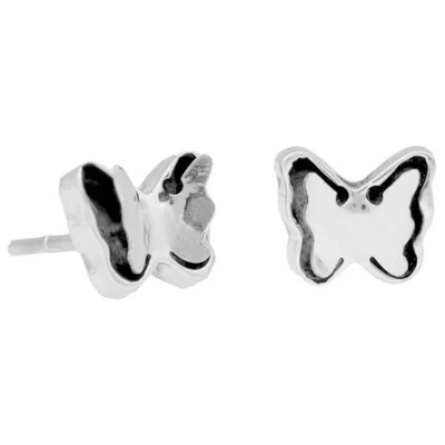 pakilia Silber Ohrstecker Schmetterling Fair-Trade und handmade