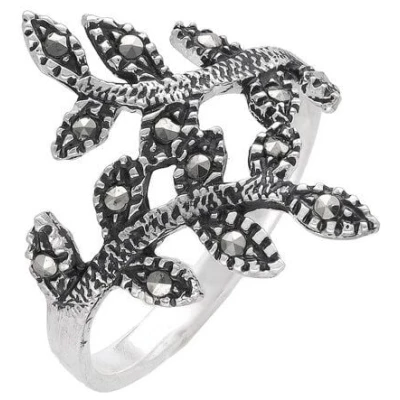 pakilia Silber Ring Blätterranke Fair-Trade und handmade #8