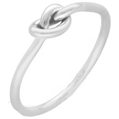 pakilia Silber Ring Brezel Fair-Trade und handmade
