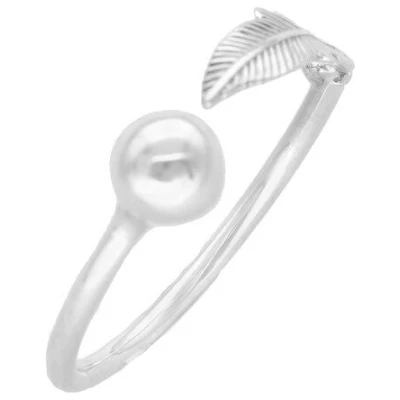 pakilia Silber Ring Feder Kugel Fair-Trade und handmade