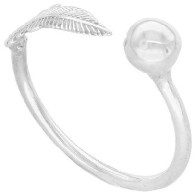 pakilia Silber Ring Feder Kugel Fair-Trade und handmade