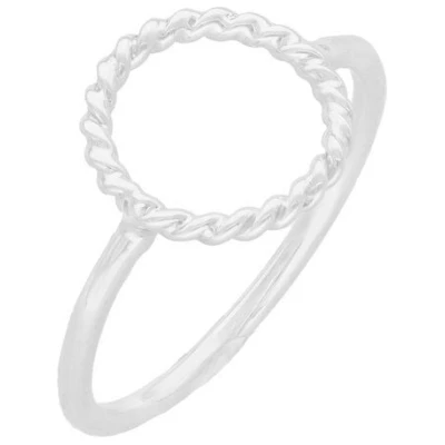 pakilia Silber Ring Kreis geflochten Fair-Trade und handmade