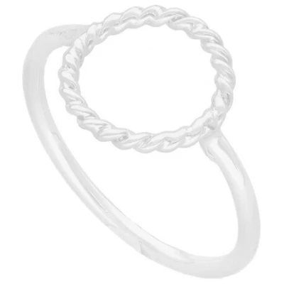 pakilia Silber Ring Kreis geflochten Fair-Trade und handmade