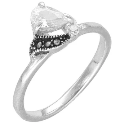 pakilia Silber Ring Kristalltropfen Fair-Trade und handmade