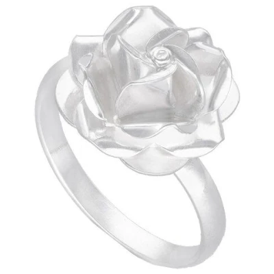 pakilia Silber Ring Rose Fair-Trade und handmade