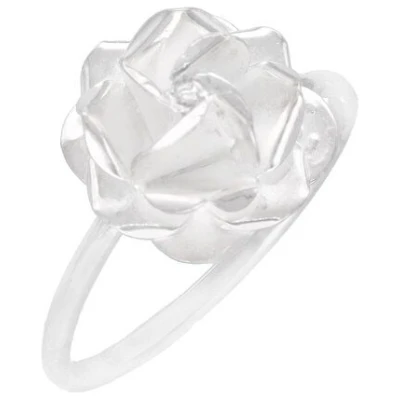 pakilia Silber Ring Rosenblüte Fair-Trade und handmade