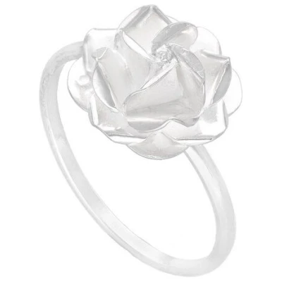 pakilia Silber Ring Rosenblüte Fair-Trade und handmade
