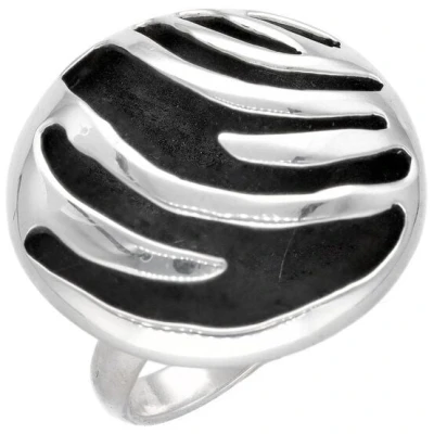pakilia Silber Ring Streifen Fair-Trade und handmade