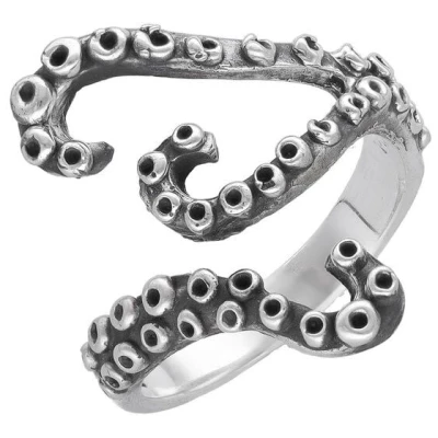 pakilia Silber Ring Tentakel Fair-Trade und handmade