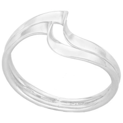pakilia Silber Ring Welle flach Fair-Trade und handmade