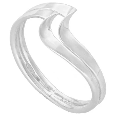pakilia Silber Ring Welle flach Fair-Trade und handmade